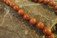 Polished Brown Jasper Ball Shaped Bead Necklace - Sold Per Item - From Madagascar - Toprock Gemstones and Minerals 