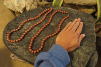 Polished Brown Jasper Ball Shaped Bead Necklace - Sold Per Item - From Madagascar - Toprock Gemstones and Minerals 