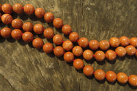 Polished Brown Jasper Ball Shaped Bead Necklace - Sold Per Item - From Madagascar - Toprock Gemstones and Minerals 