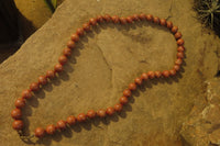 Polished Brown Jasper Ball Shaped Bead Necklace - Sold Per Item - From Madagascar - Toprock Gemstones and Minerals 