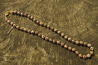 Polished Snakeskin Rhyolite Jasper Faceted Bead Necklace - Sold per Item - From Australia - Toprock Gemstones and Minerals 