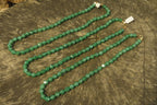 Polished Emerald Aventurine Faceted Bead Necklace - Sold Per Item - From Zimbabwe - Toprock Gemstones and Minerals 