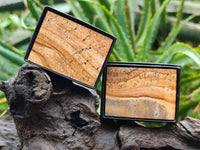 Hand Made Mini Namibian Desert Picture Stone Jasper Jewellery Box - Sold per Item - From Namibia - Toprock Gemstones and Minerals 