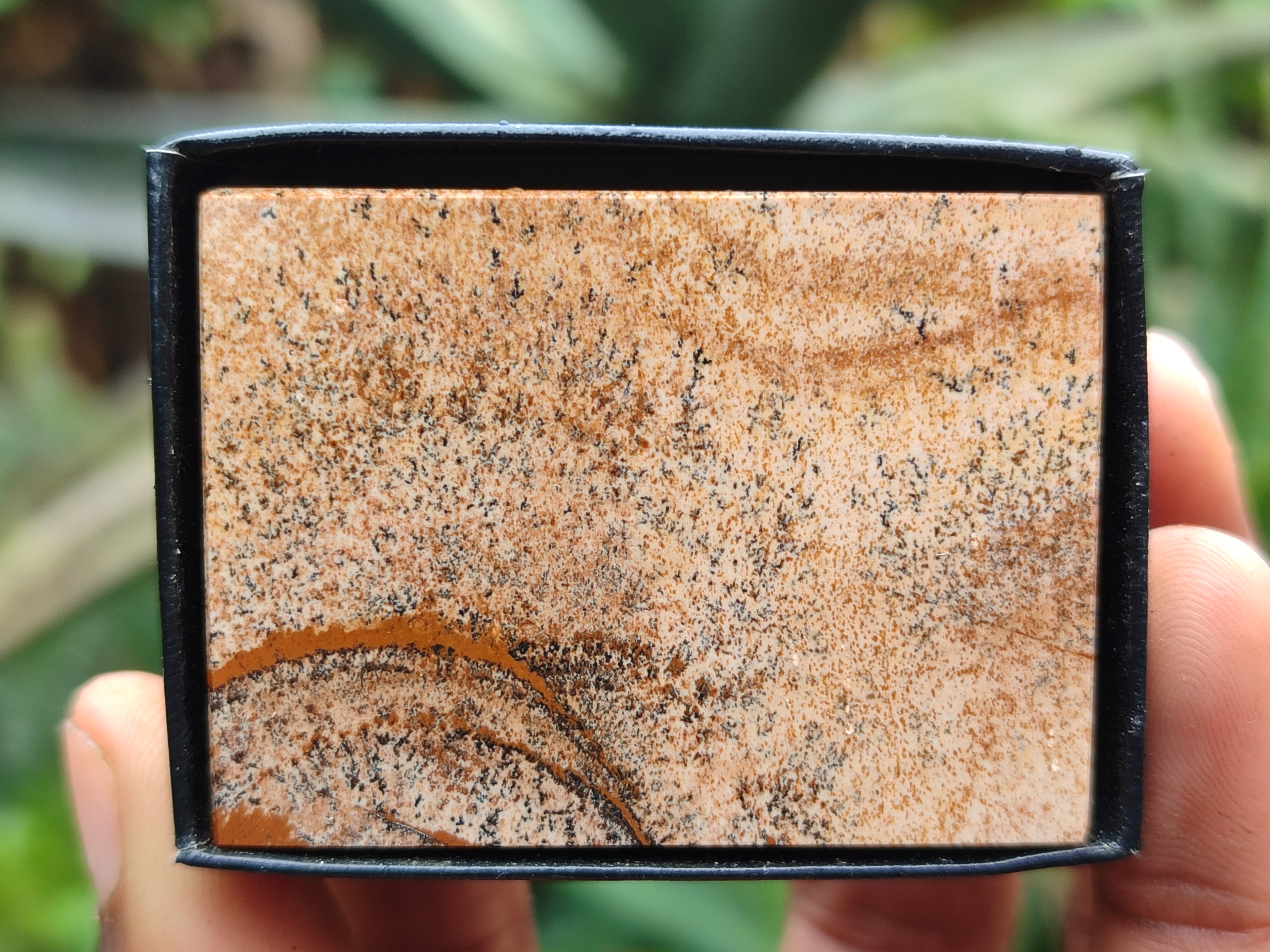 Hand Made Mini Namibian Desert Picture Stone Jasper Jewellery Box - Sold per Item - From Namibia - Toprock Gemstones and Minerals 