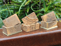 Hand Made Mini Namibian Desert Picture Stone Jasper Jewellery Box - Sold per Item - From Namibia - Toprock Gemstones and Minerals 