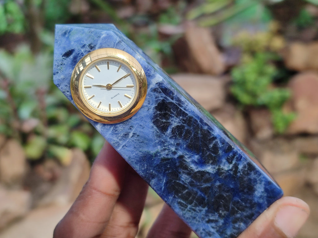 Polished Sodalite Obelisk Clock Towers - sold per item - From Namibia - Toprock Gemstones and Minerals 
