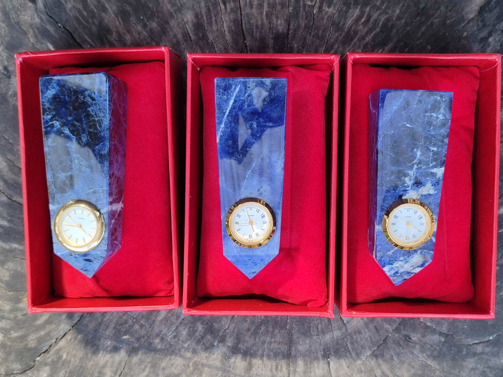 Polished Sodalite Obelisk Clock Towers - sold per item - From Namibia - Toprock Gemstones and Minerals 