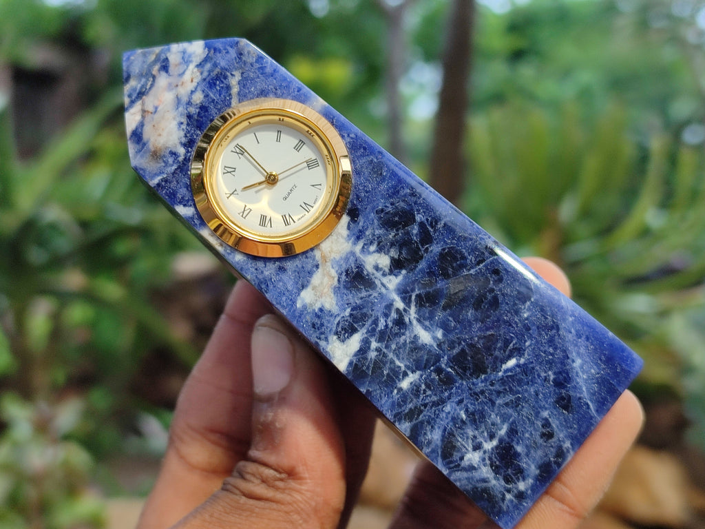 Polished Sodalite Obelisk Clock Towers - sold per item - From Namibia - Toprock Gemstones and Minerals 