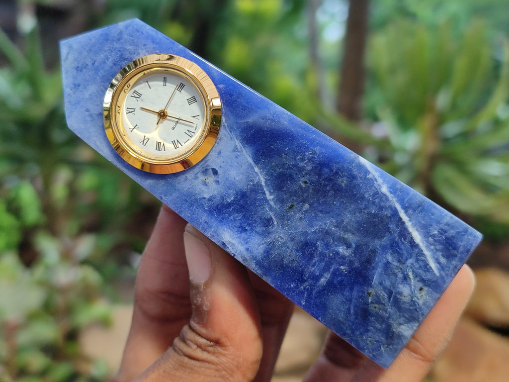 Polished Sodalite Obelisk Clock Towers - sold per item - From Namibia - Toprock Gemstones and Minerals 