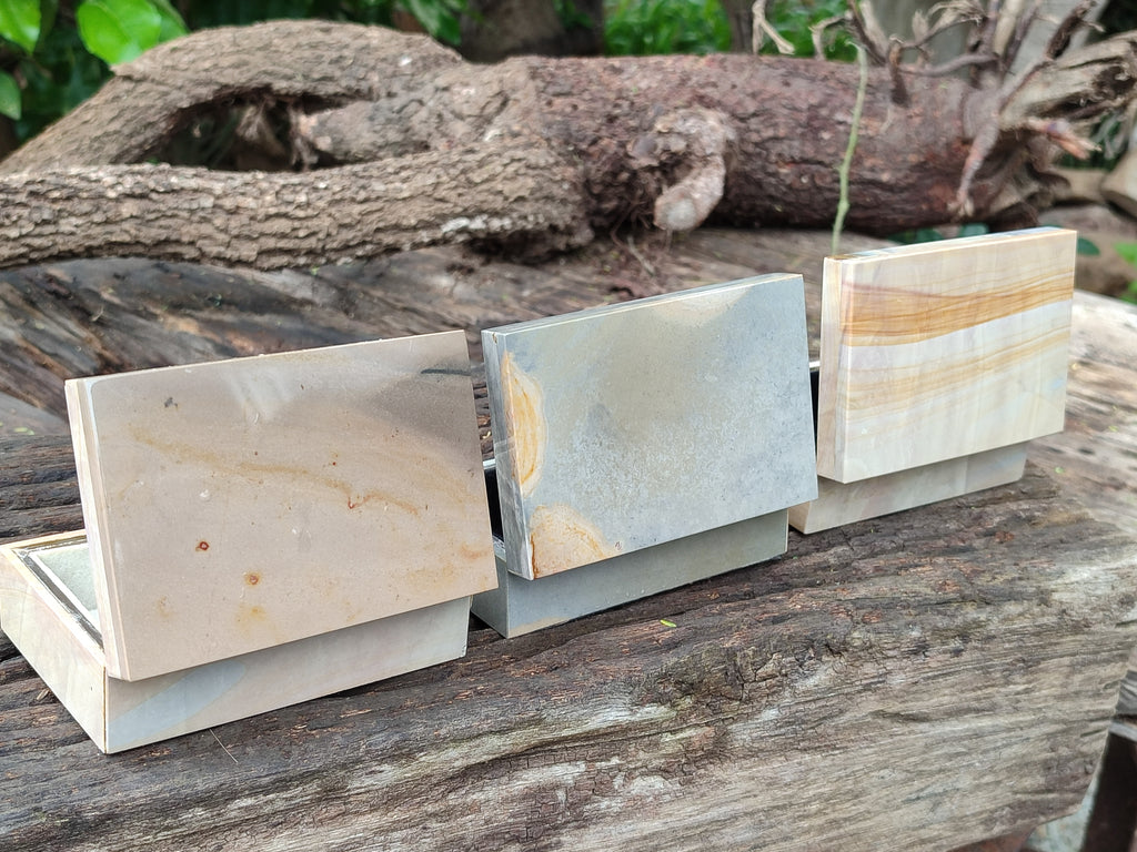 Hand Made Polychrome Jasper Jewellery Box - Sold per Item - From Madagascar - Toprock Gemstones and Minerals 