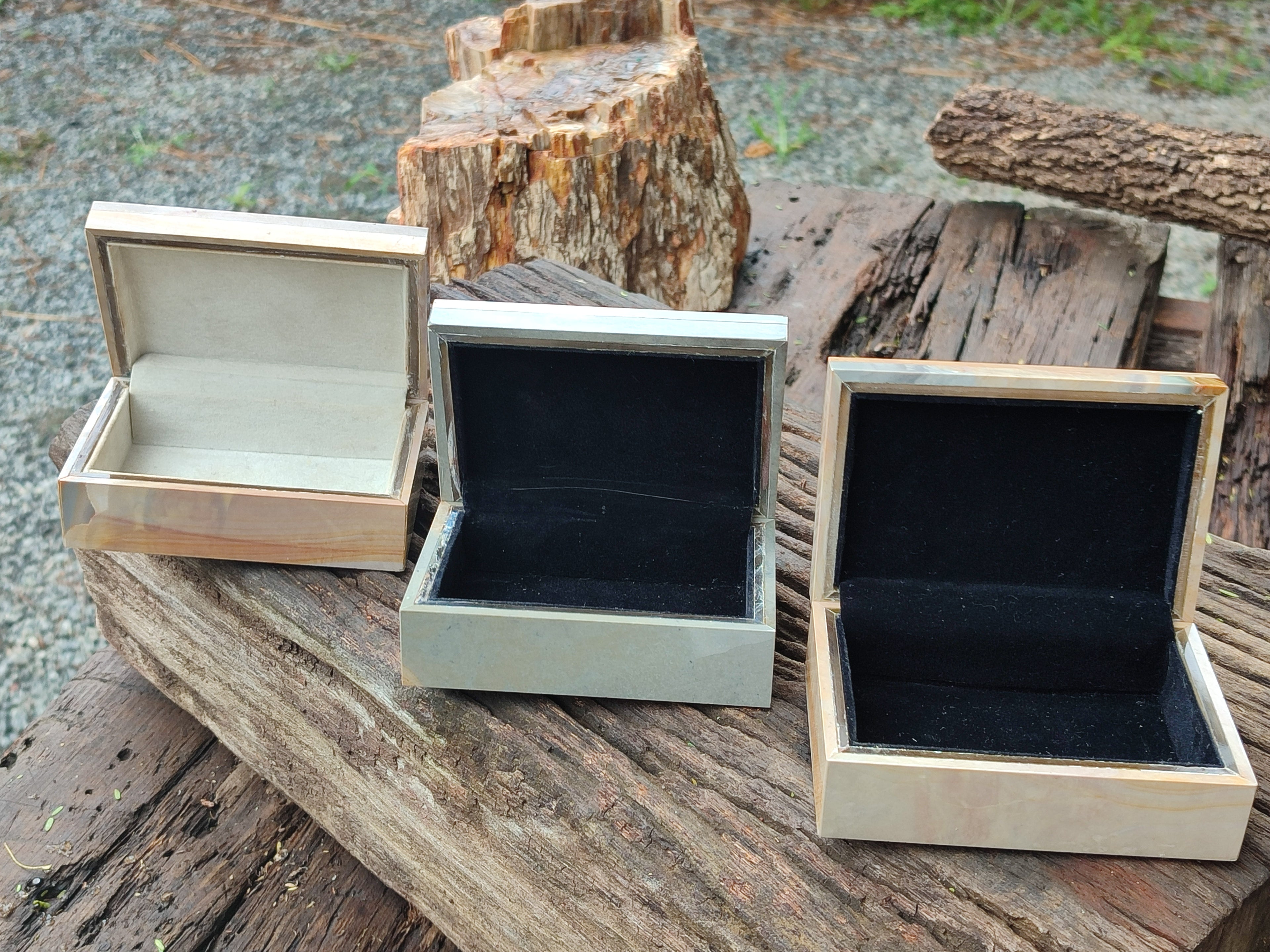 Hand Made Polychrome Jasper Jewellery Box - Sold per Item - From Madagascar - Toprock Gemstones and Minerals 