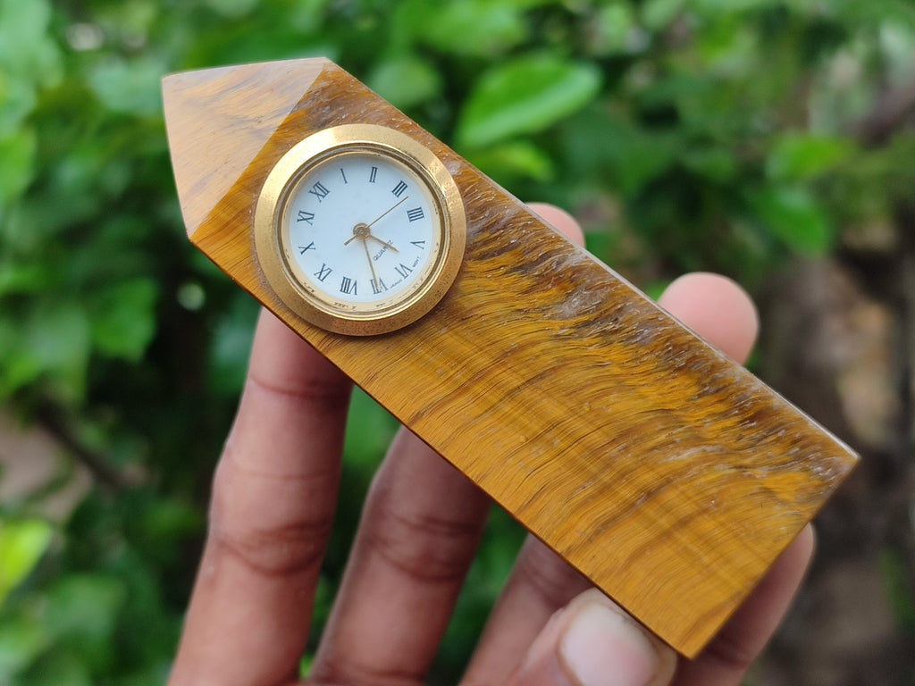 Hand Made Tiger's Eye Clock Towers - sold per item - From, South Africa - Toprock Gemstones and Minerals 