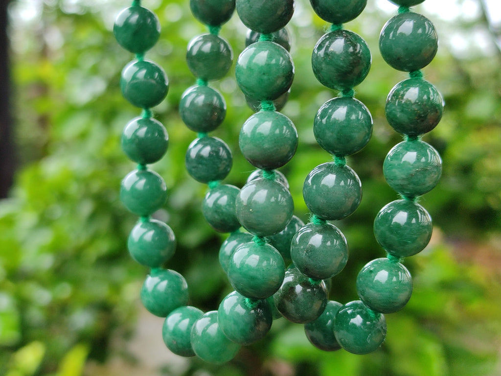 Polished Aventurine Ball Shaped Bead Necklace - Sold Per Item - From Zimbabwe - Toprock Gemstones and Minerals 