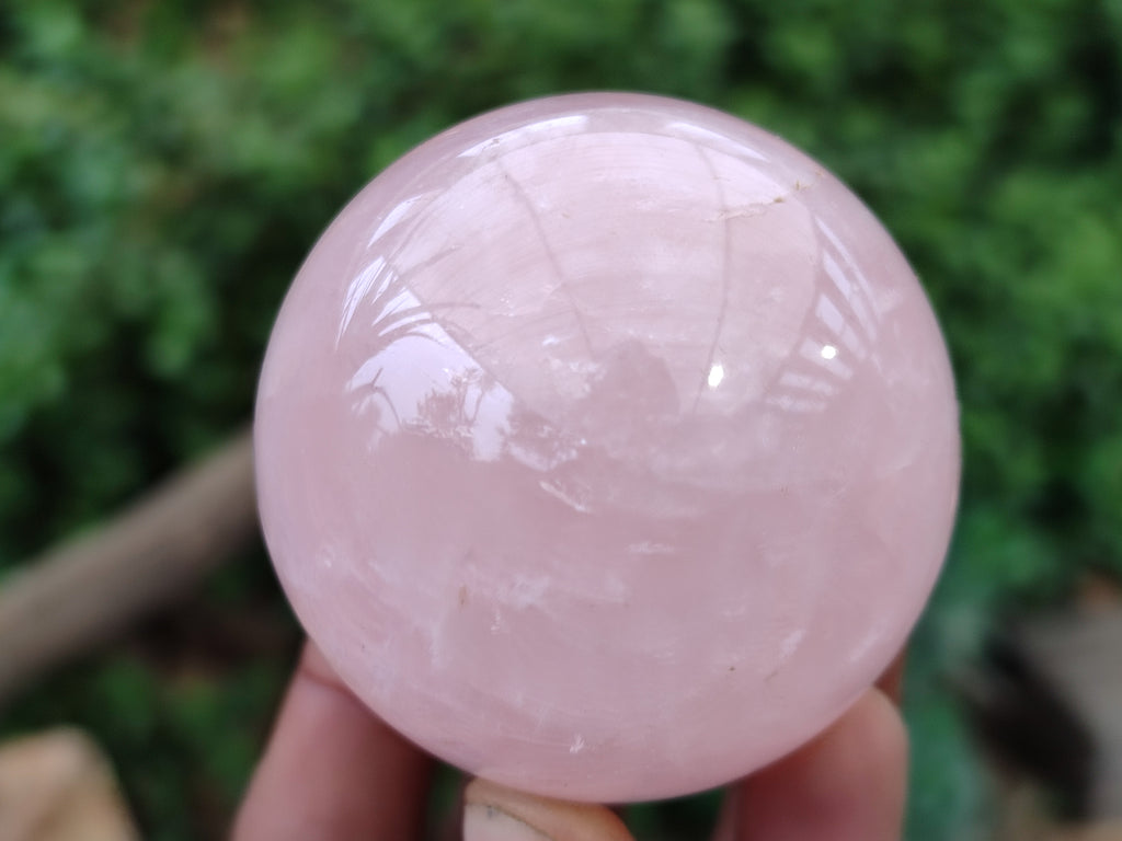 Polished Rose Quartz Spheres x 6 From Madagascar - Toprock Gemstones and Minerals 