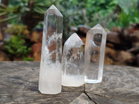 Polished Clear Quartz Crystal Points x 12 From Madagascar - Toprock Gemstones and Minerals 