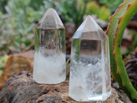 Polished Clear Quartz Crystal Points x 12 From Madagascar - Toprock Gemstones and Minerals 
