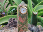Polished Unakite Clock Tower - Sold Per Item - From South Africa - Toprock Gemstones and Minerals 