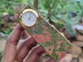 Polished Unakite Clock Tower - Sold Per Item - From South Africa - Toprock Gemstones and Minerals 