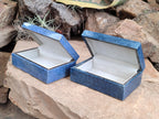 Hand Made Dumortierite Jewellery Box - Sold Per Item - From Mozambique - Toprock Gemstones and Minerals 