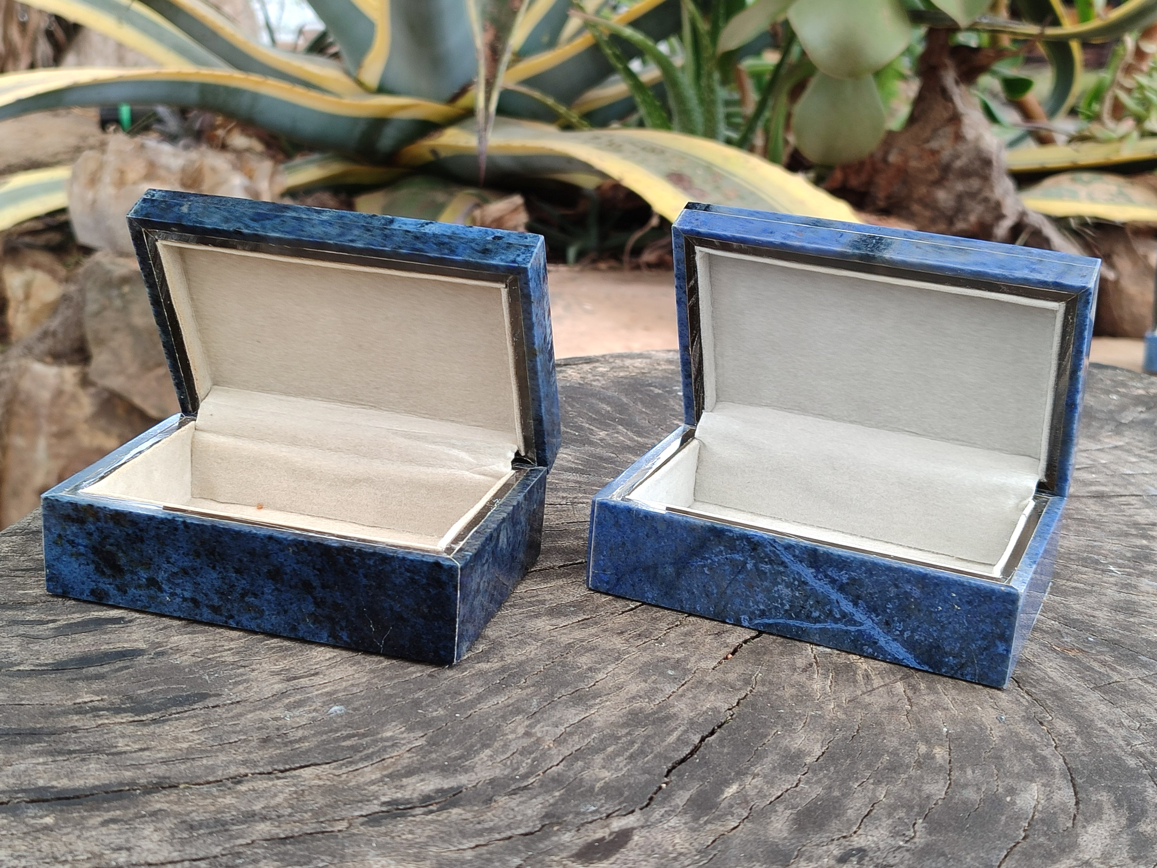 Hand Made Dumortierite Jewellery Box - Sold Per Item - From Mozambique - Toprock Gemstones and Minerals 