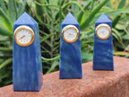 Polished Blue Quartz Obelisk Clock Towers - sold per item - From China - Toprock Gemstones and Minerals 
