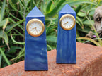 Polished Blue Quartz Obelisk Clock Towers - sold per item - From China - Toprock Gemstones and Minerals 