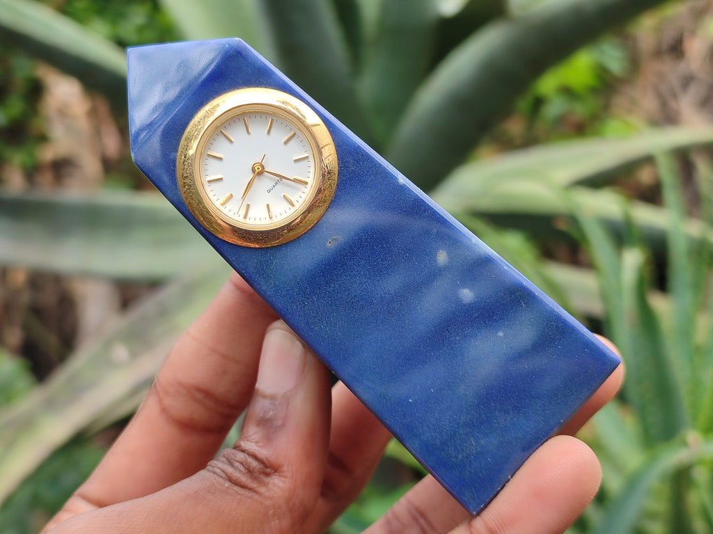 Polished Blue Quartz Obelisk Clock Towers - sold per item - From China - Toprock Gemstones and Minerals 