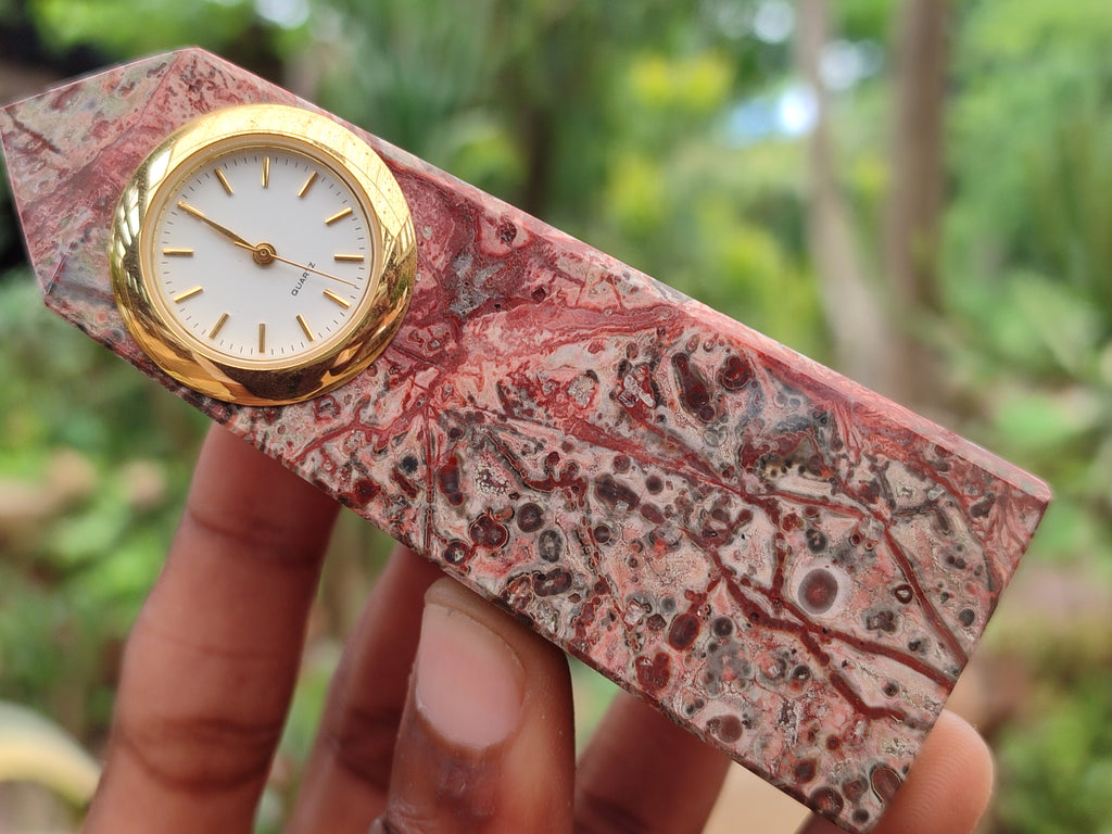 Hand Made Snakeskin Rhyolite Jasper Obelisk Clock Towers - sold per item - From Australia - Toprock Gemstones and Minerals 