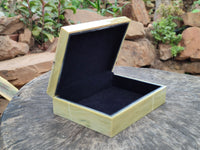 Hand Made Stone Jewellery Box x 1 From South Africa - Toprock Gemstones and Minerals 