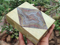 Hand Made Stone Jewellery Box x 1 From South Africa - Toprock Gemstones and Minerals 