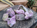 Natural Stichtite Cobbed Specimens x 8 From Barberton, South Africa - Toprock Gemstones and Minerals 
