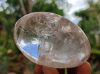 Polished Clear Quartz Palm Stones x 24 From Madagascar - Toprock Gemstones and Minerals 
