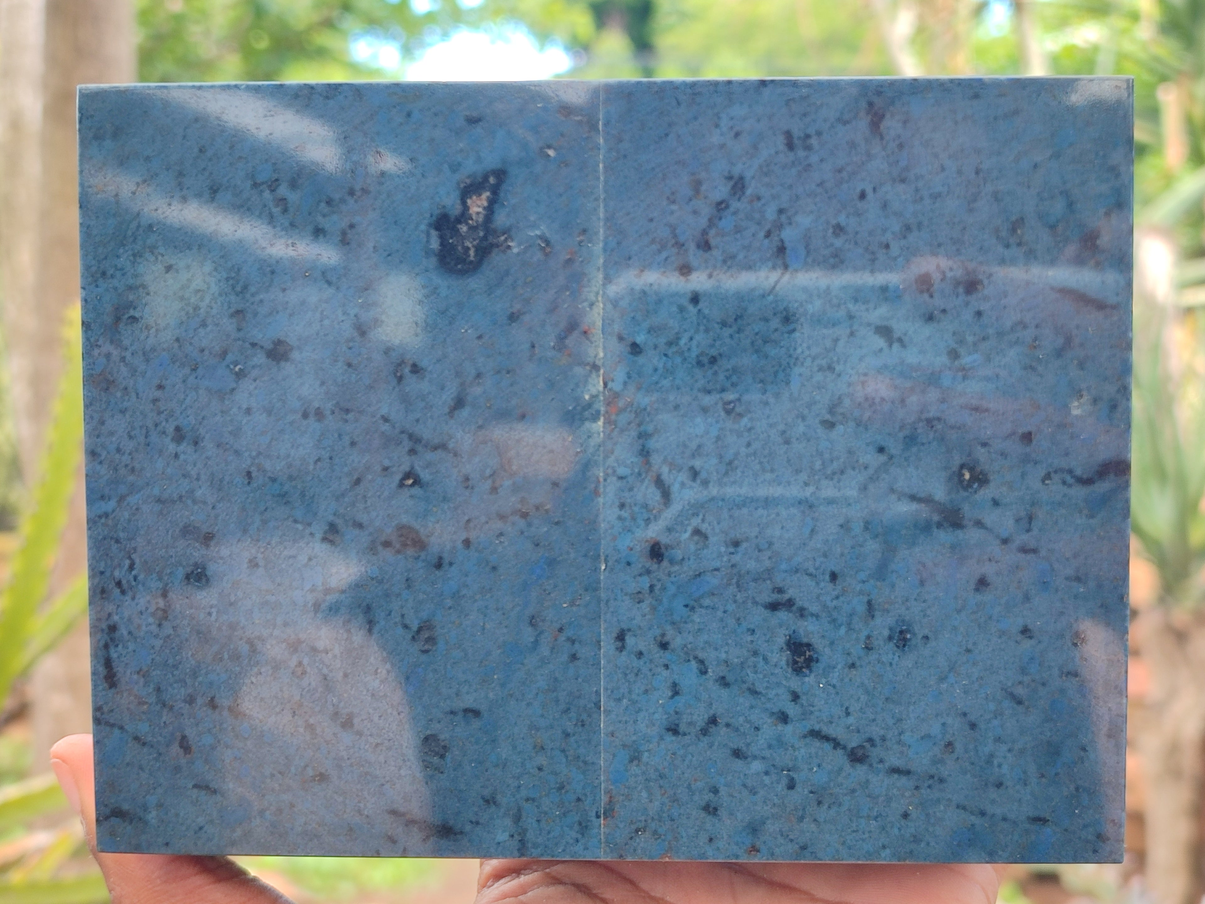 Hand Made Dumortierite Jewellery Box x 1 From Mozambique - Toprock Gemstones and Minerals 