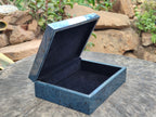 Hand Made Dumortierite Jewellery Box x 1 From Mozambique - Toprock Gemstones and Minerals 