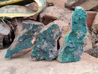 Natural Botryoidal Malachite Specimens x 5 From Congo - Toprock Gemstones and Minerals 