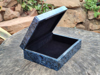 Hand Made Dumortierite Jewellery Box x 1 From Mozambique - Toprock Gemstones and Minerals 