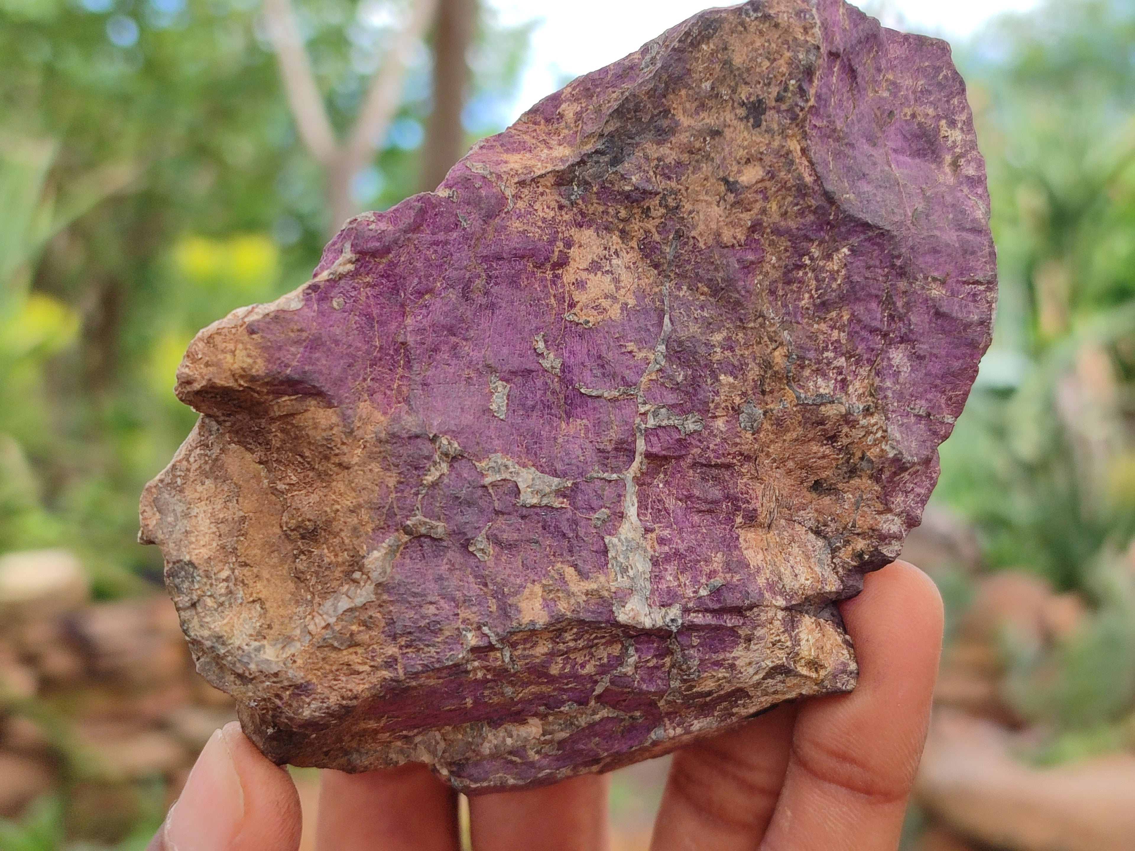Natural Metallic Purpurite Cobbed Specimens x 7 From Erongo, Namibia - Toprock Gemstones and Minerals 