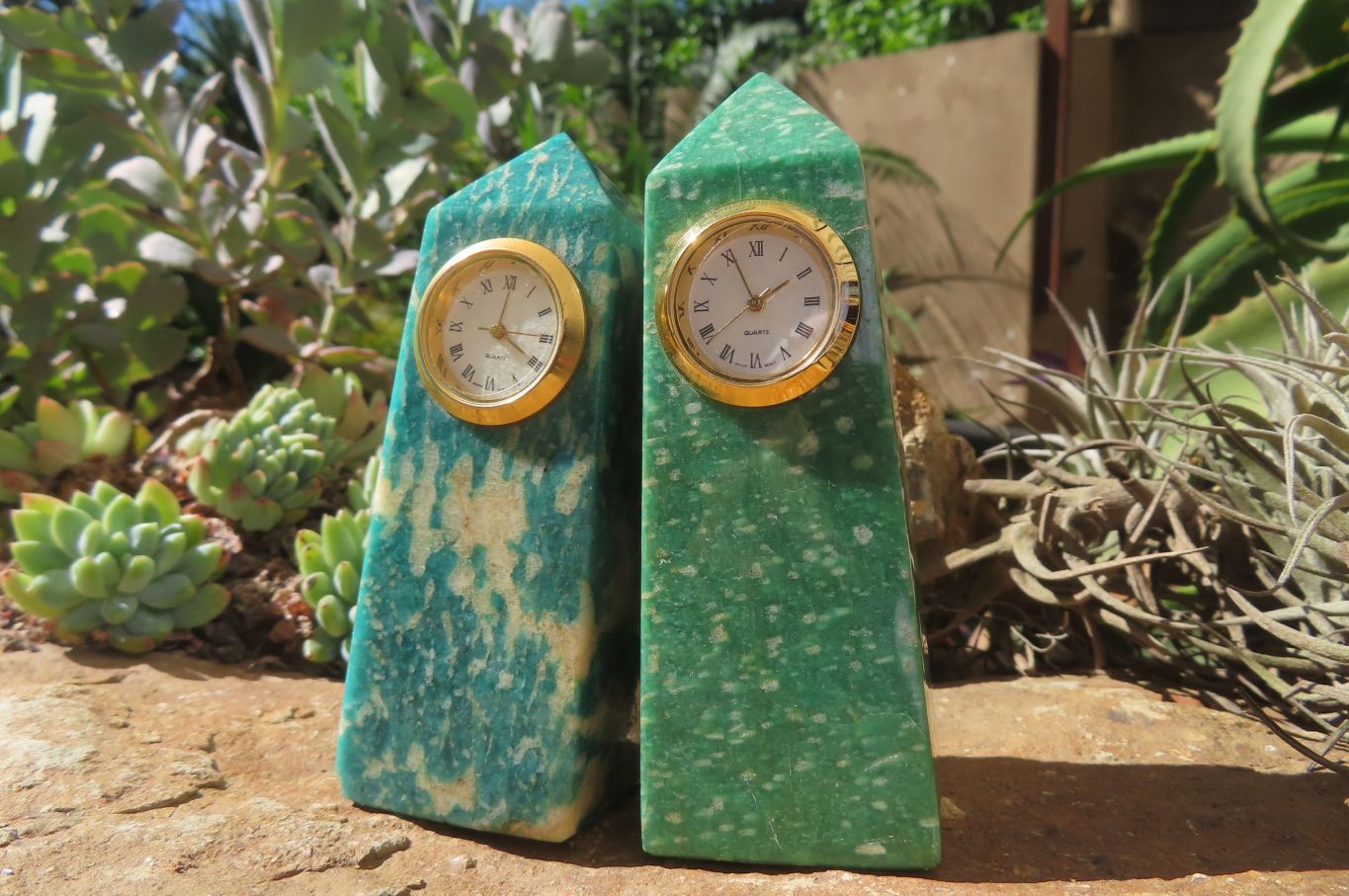 Polished Rare Russian Amazonite Obelisk Clock Towers - sold per item - From Russia - Toprock Gemstones and Minerals 
