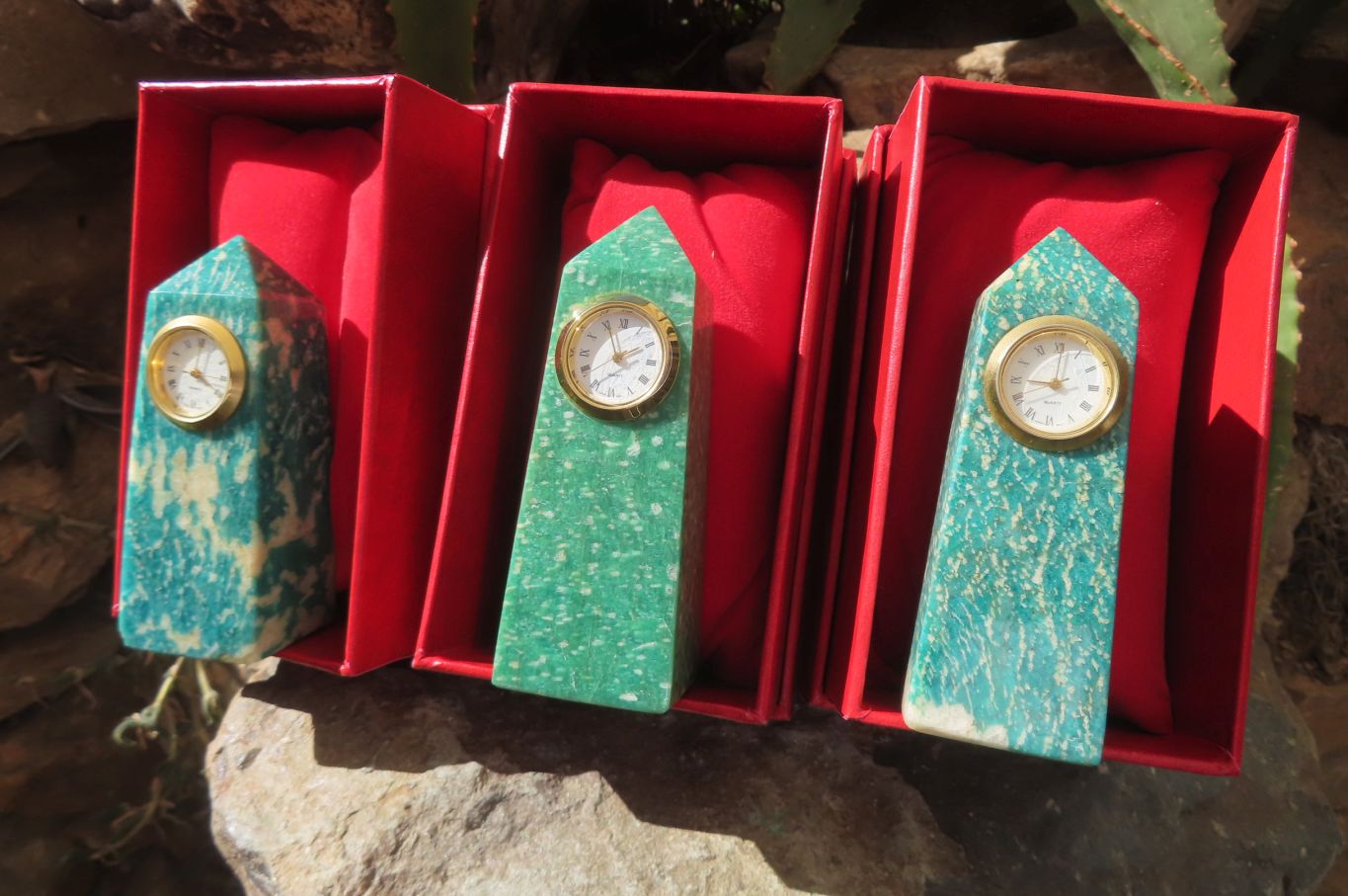 Polished Rare Russian Amazonite Obelisk Clock Towers - sold per item - From Russia - Toprock Gemstones and Minerals 