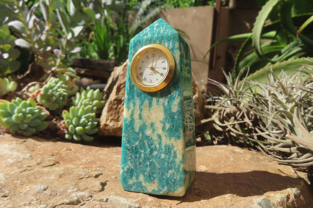 Polished Rare Russian Amazonite Obelisk Clock Towers - sold per item - From Russia - Toprock Gemstones and Minerals 