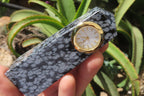 Polished Classic Snowflake Obsidian Obelisk Clock Towers - sold per item - From Mexico - Toprock Gemstones and Minerals 