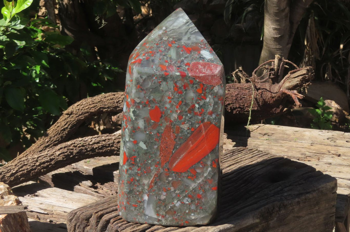 Polished Bloodstone Points x 1 From Swaziland - Toprock Gemstones and Minerals 