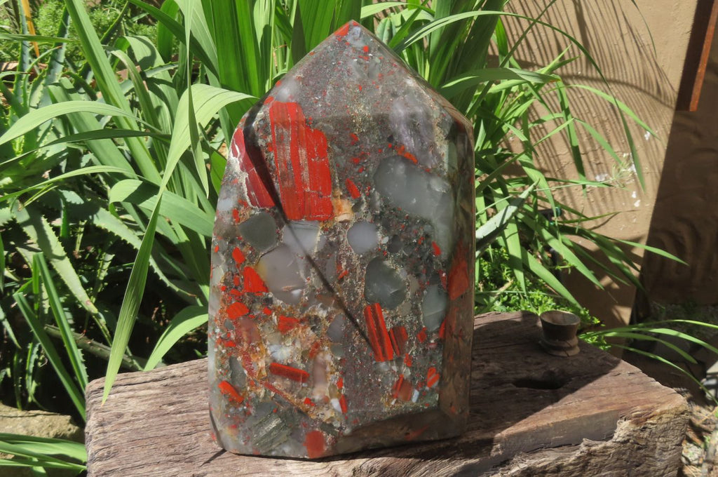 Polished Bloodstone Points x 1 From Swaziland - Toprock Gemstones and Minerals 