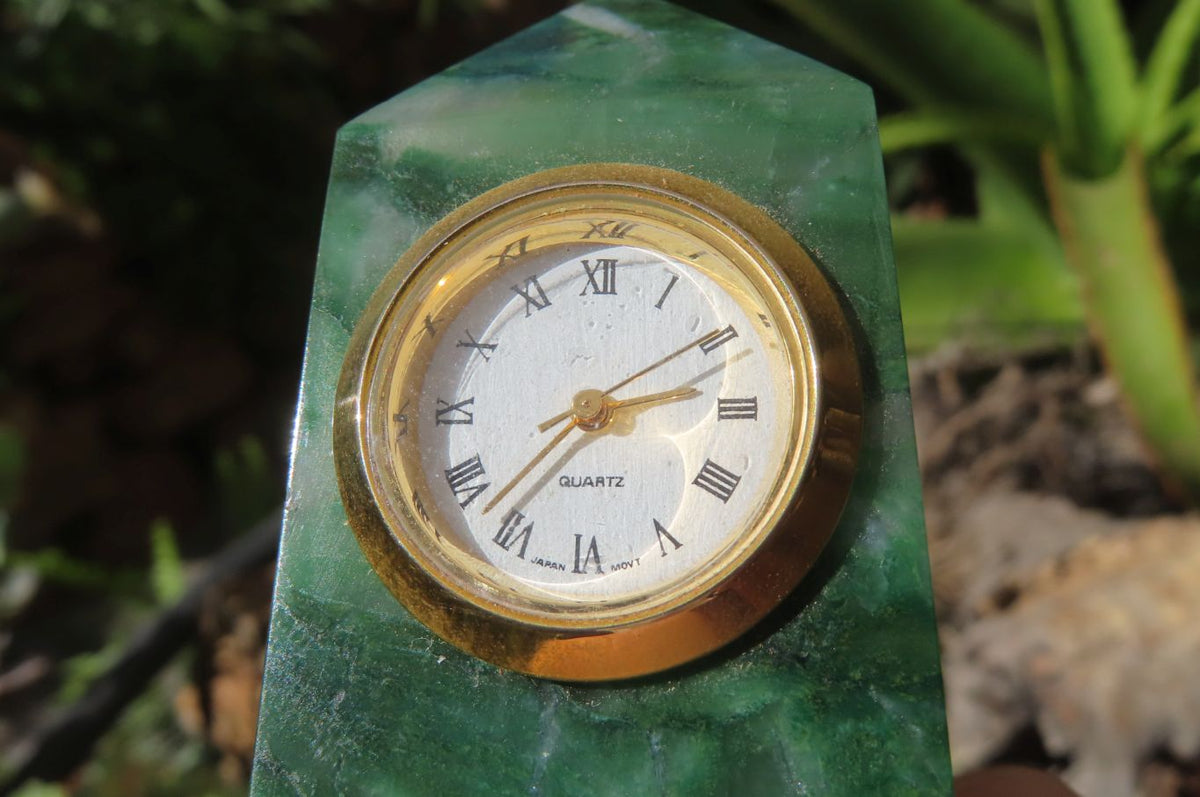 Polished Swazi Jade Obelisk Clock Towers - sold per item - From Swaziland - Toprock Gemstones and Minerals 