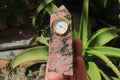 Polished Pink Rhodonite Obelisk Clock Towers - sold per item - From Madagascar - Toprock Gemstones and Minerals 
