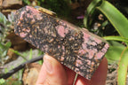 Polished Pink Rhodonite Obelisk Clock Towers - sold per item - From Madagascar - Toprock Gemstones and Minerals 