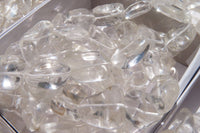 Polished Clear Quartz Rock Crystal Tumble Chip Bead Necklace - Sold Per Item - From Madagascar - Toprock Gemstones and Minerals 