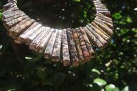 Polished Snakeskin Jasper Beaded Egyptian Choker Necklace - Sold per Item - From Australia - Toprock Gemstones and Minerals 