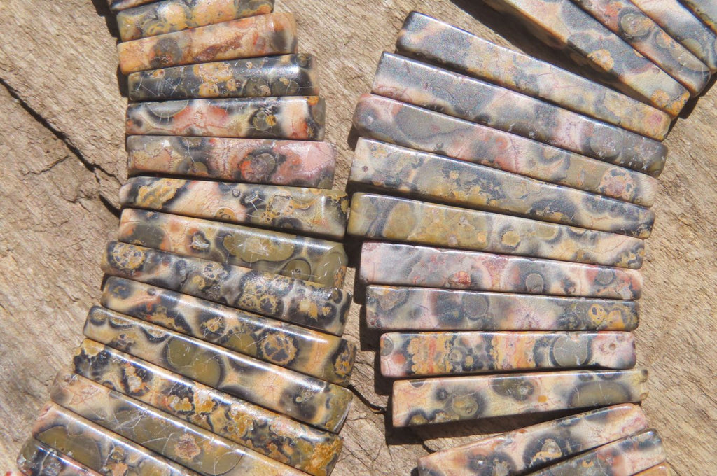 Polished Snakeskin Jasper Beaded Egyptian Choker Necklace - Sold per Item - From Australia - Toprock Gemstones and Minerals 