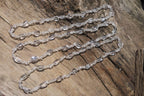 Polished Clear Quartz Rock Crystal Mixed Drilled and Tumble Chip Beaded Necklace - Sold Per Item - From Madagascar - Toprock Gemstones and Minerals 